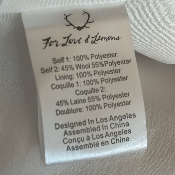 FOR LOVE & LEMONS‎ Alpine Jacket Fur Furry Size S Winter Coat Casual Wool Pink - Picture 6 of 8